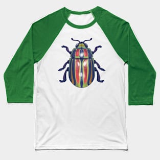 Rainbow Beetle Baseball T-Shirt